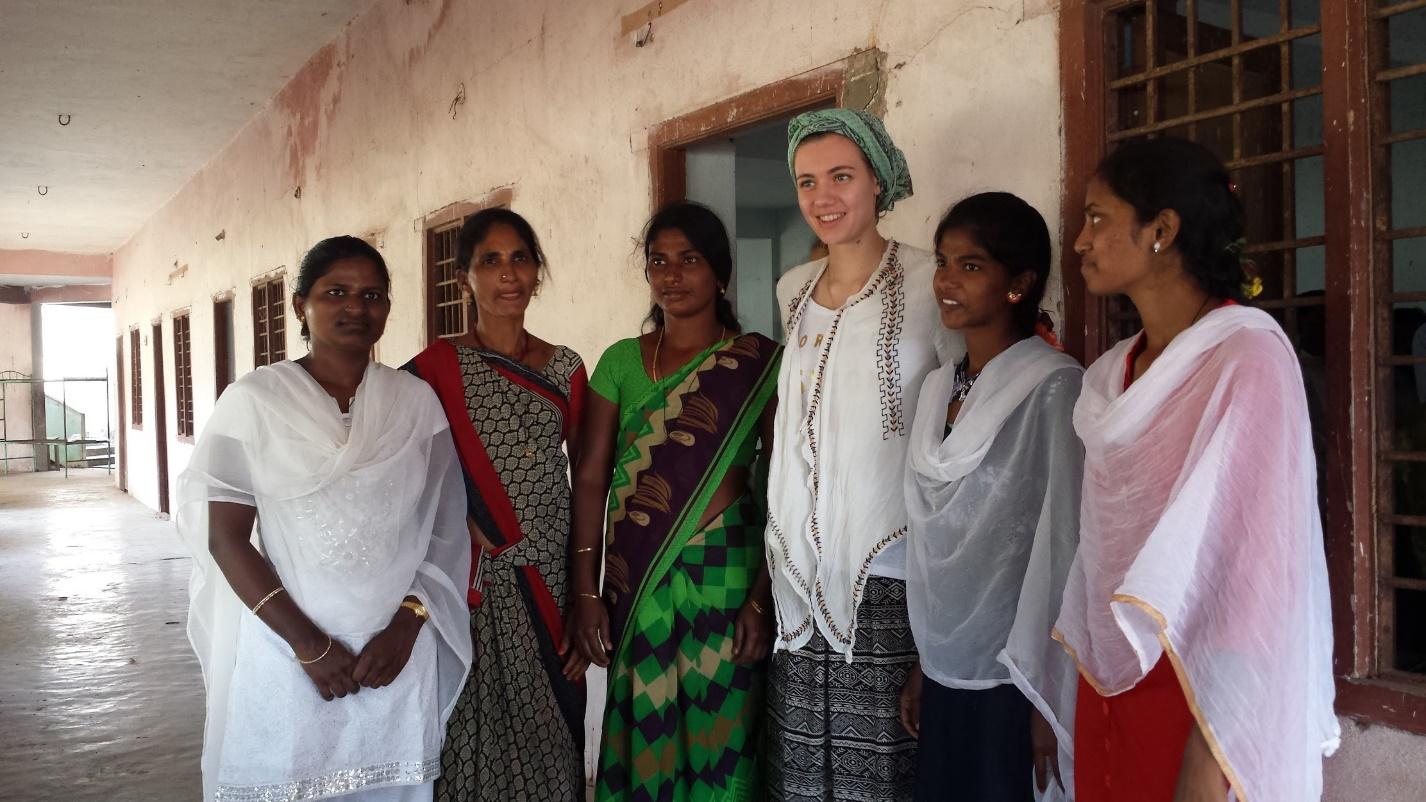 Anastasia with some of the newly baptized women