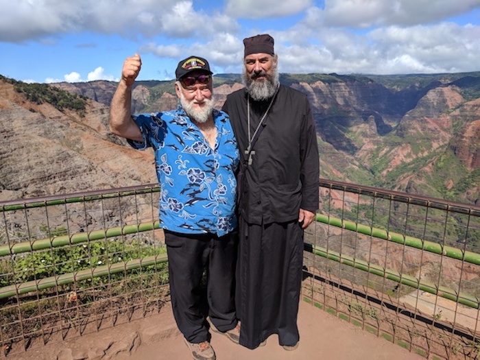 Sasha and Fr. Athanasius The Grand Canyon of the Pacific.